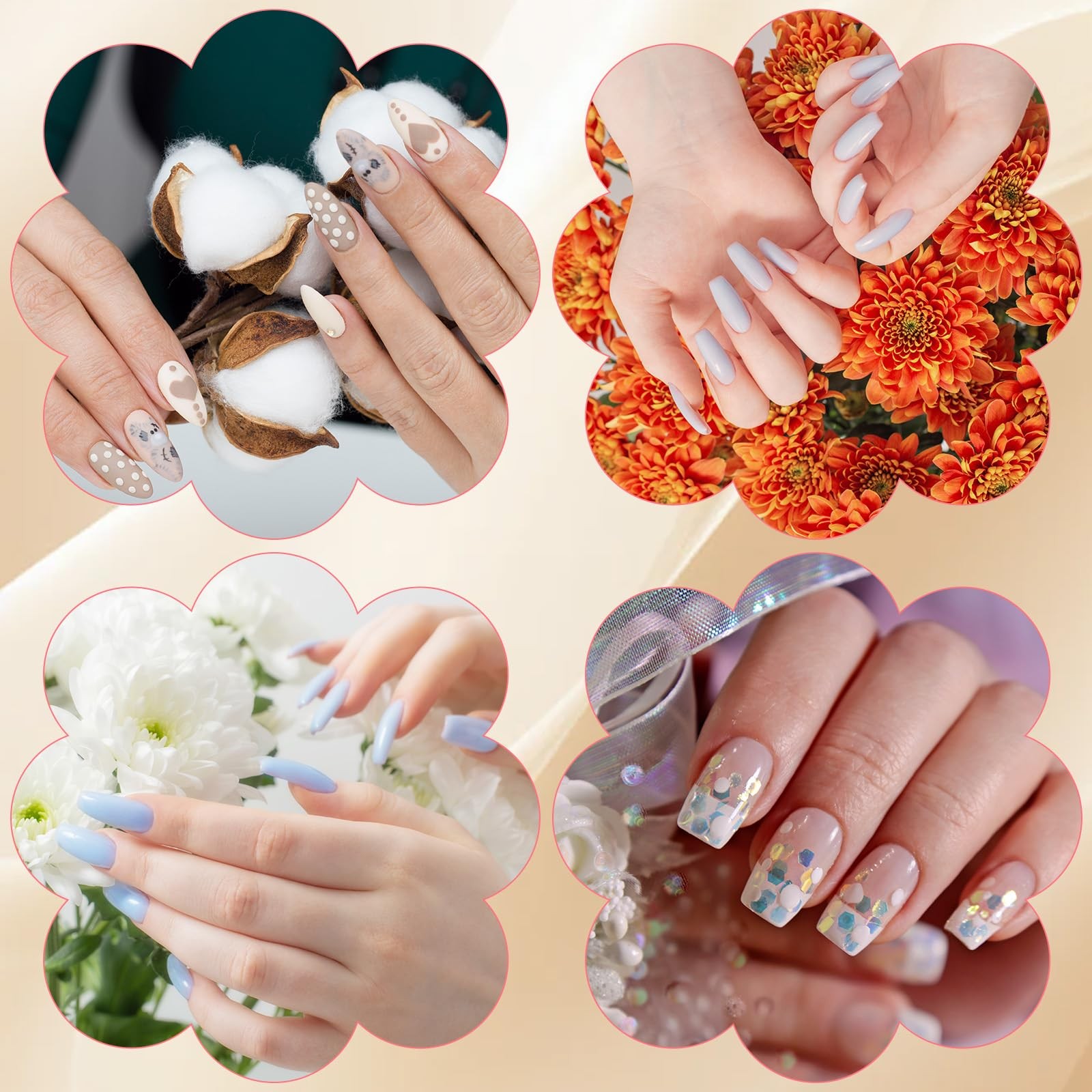 100 Pcs Silk Nail Extension Wrap Fiberglass Nail Wrap for Splits Breaks Repair
