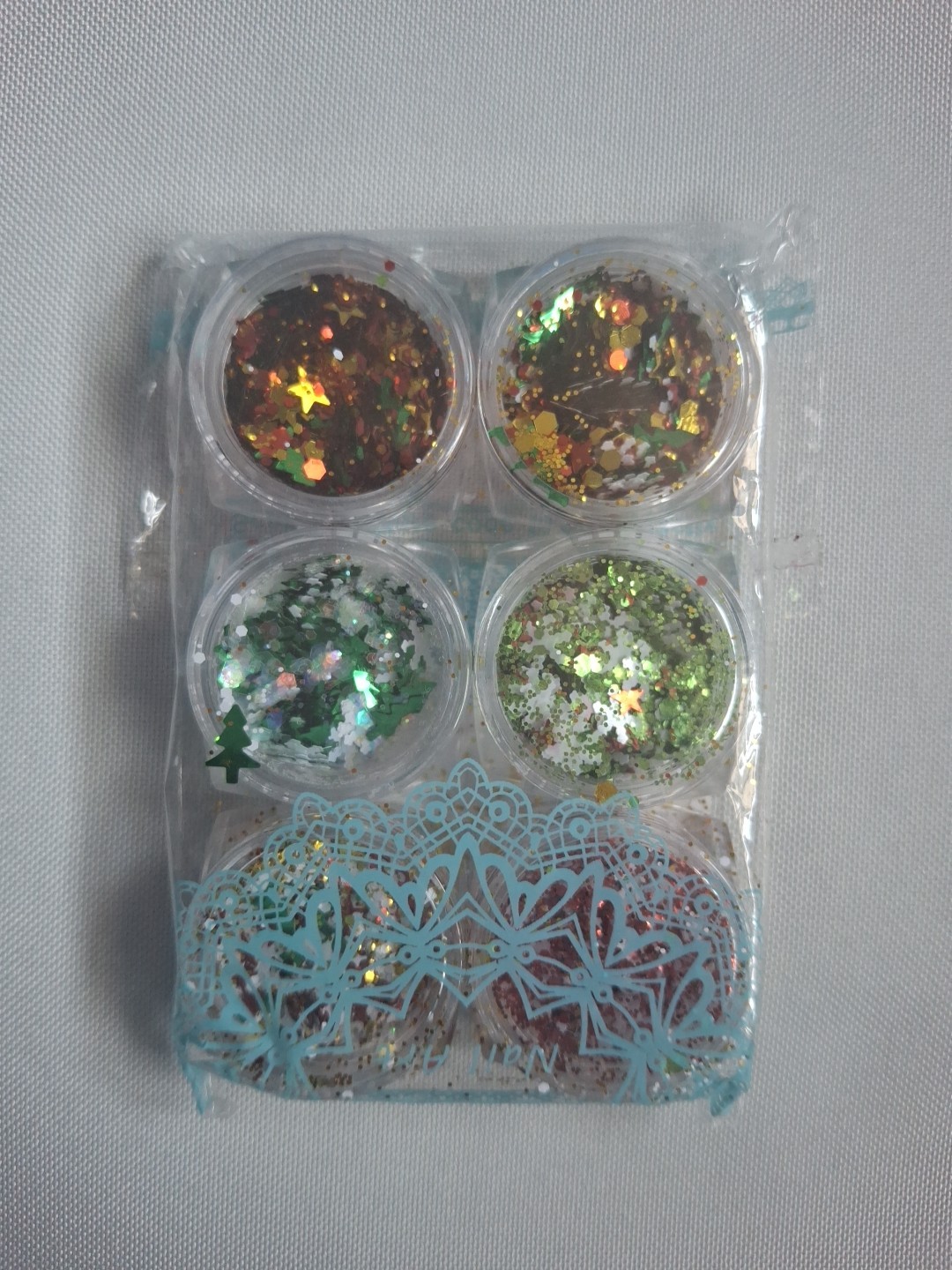 6 Pcs/Set of 6 Colors Nail Art Foil Flake Aluminum Foil Flakes Decoration