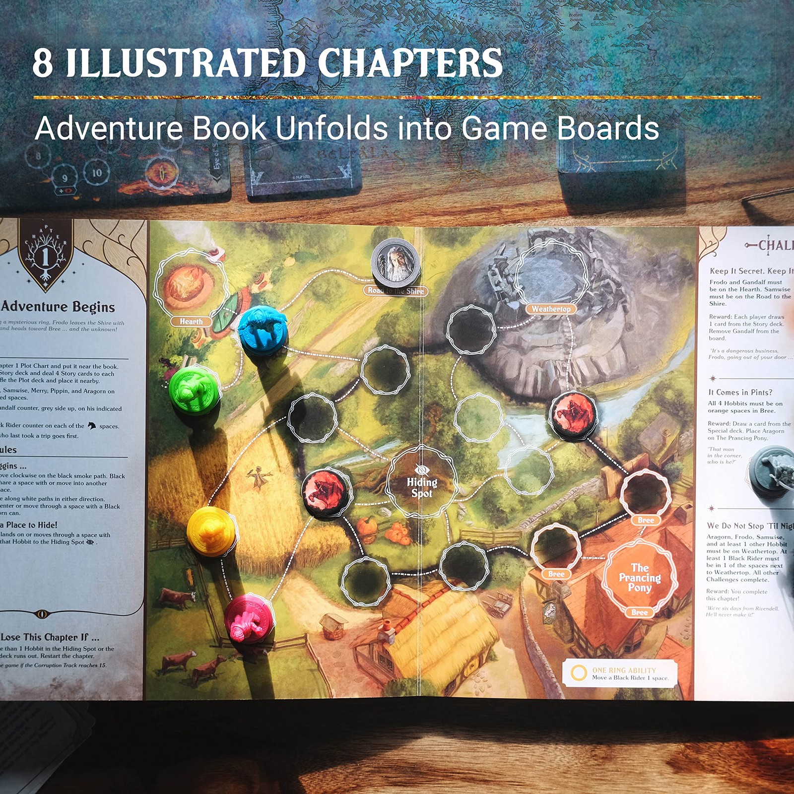 Lord of The Rings Adventure Book Game 10.5 inches x x 2.25