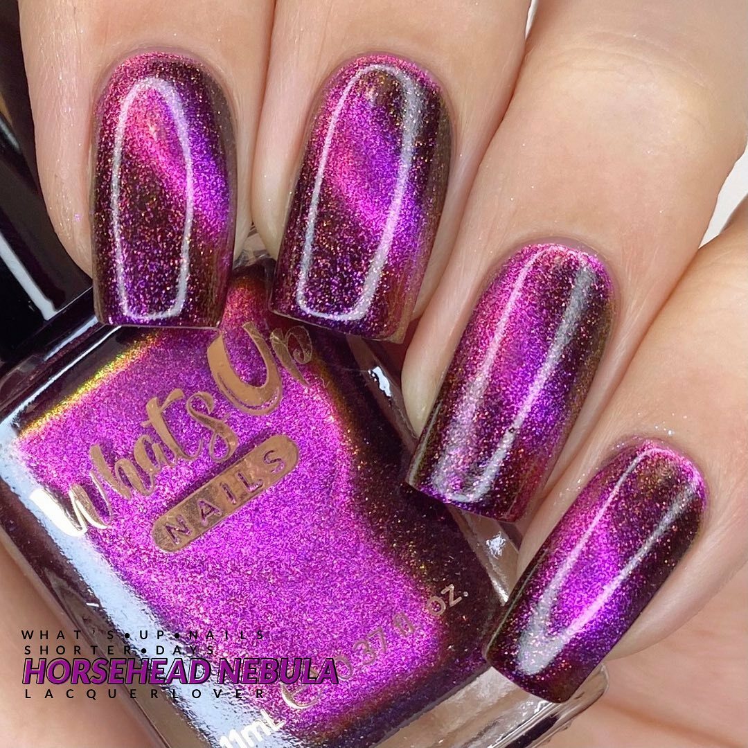 Whats Up Nails – Horsehead Nebula Regular Polish (Purple Duochrome Magnetic)