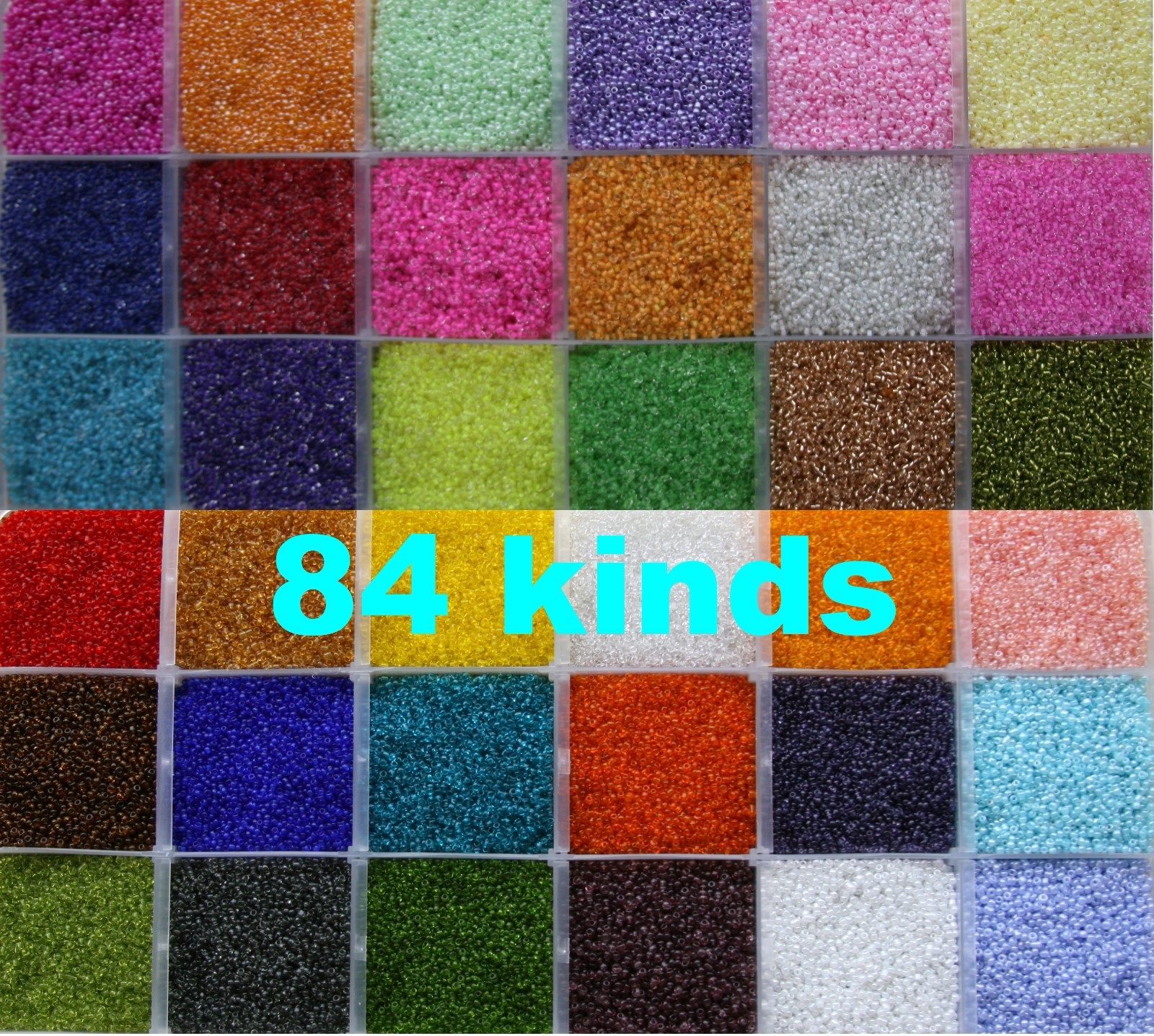 15g/1000pcs Making 84 kinds 2mm Glass Seed beads (79 — 84 kinds)