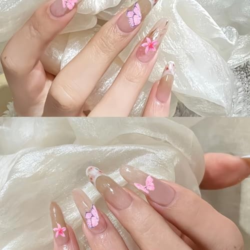 Butterfly Print Nail Art Foils Transfer Stickers 10Pcs Flowers Print Nail