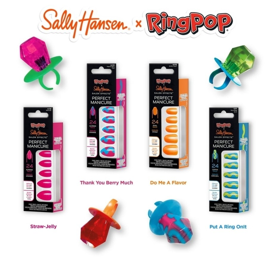 Lot of 4RING POP x Sally Hansen Perfect Manicure Press-On Nails