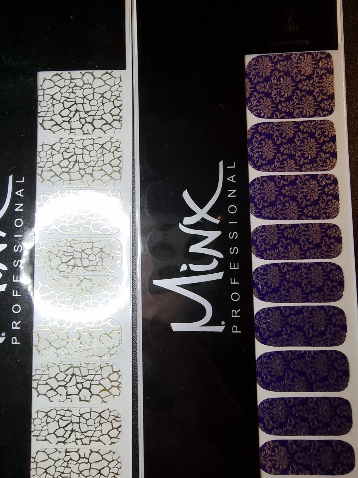 Minx Nail Foils Bundle Flowers Silver Anchors Tie-Dye Bright New