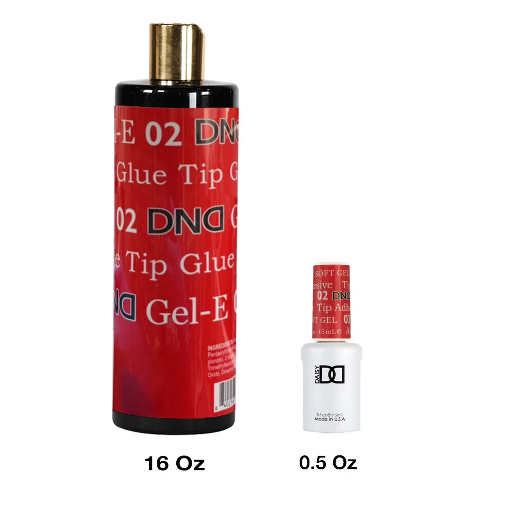 DND Gel-E Tip Glue Refill 16 oz + 0.5 oz 2pcs On Sale