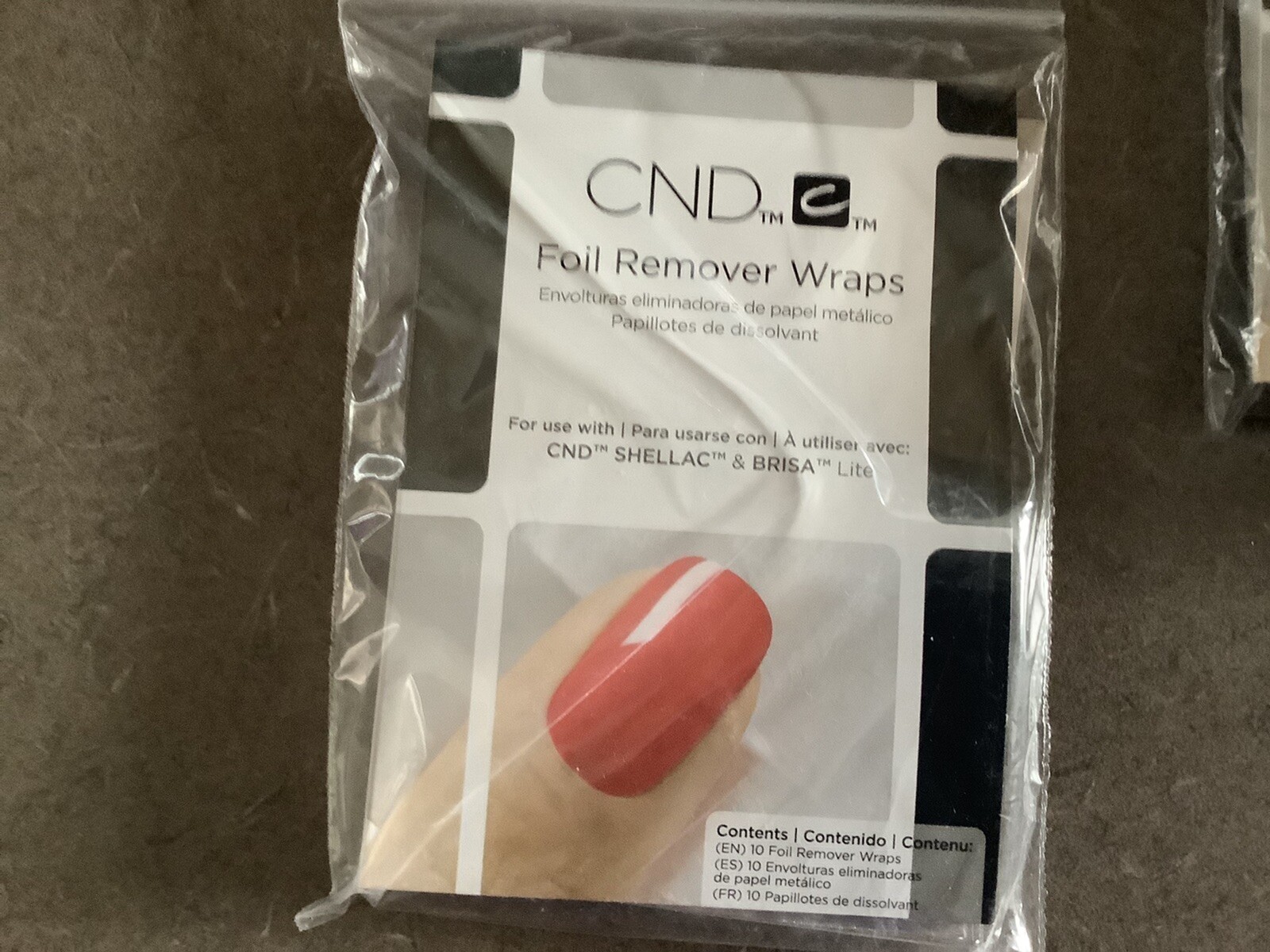 5- 10 Pack CND FOIL REMOVER WRAPS Gel Polish Removal