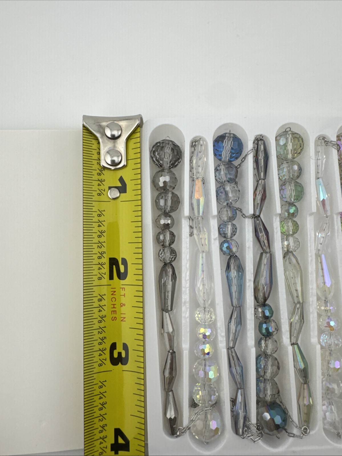12 Lumiti Crystal Multicolor 3D Shiny Hanging Decoration Icicle Crystal 4inches