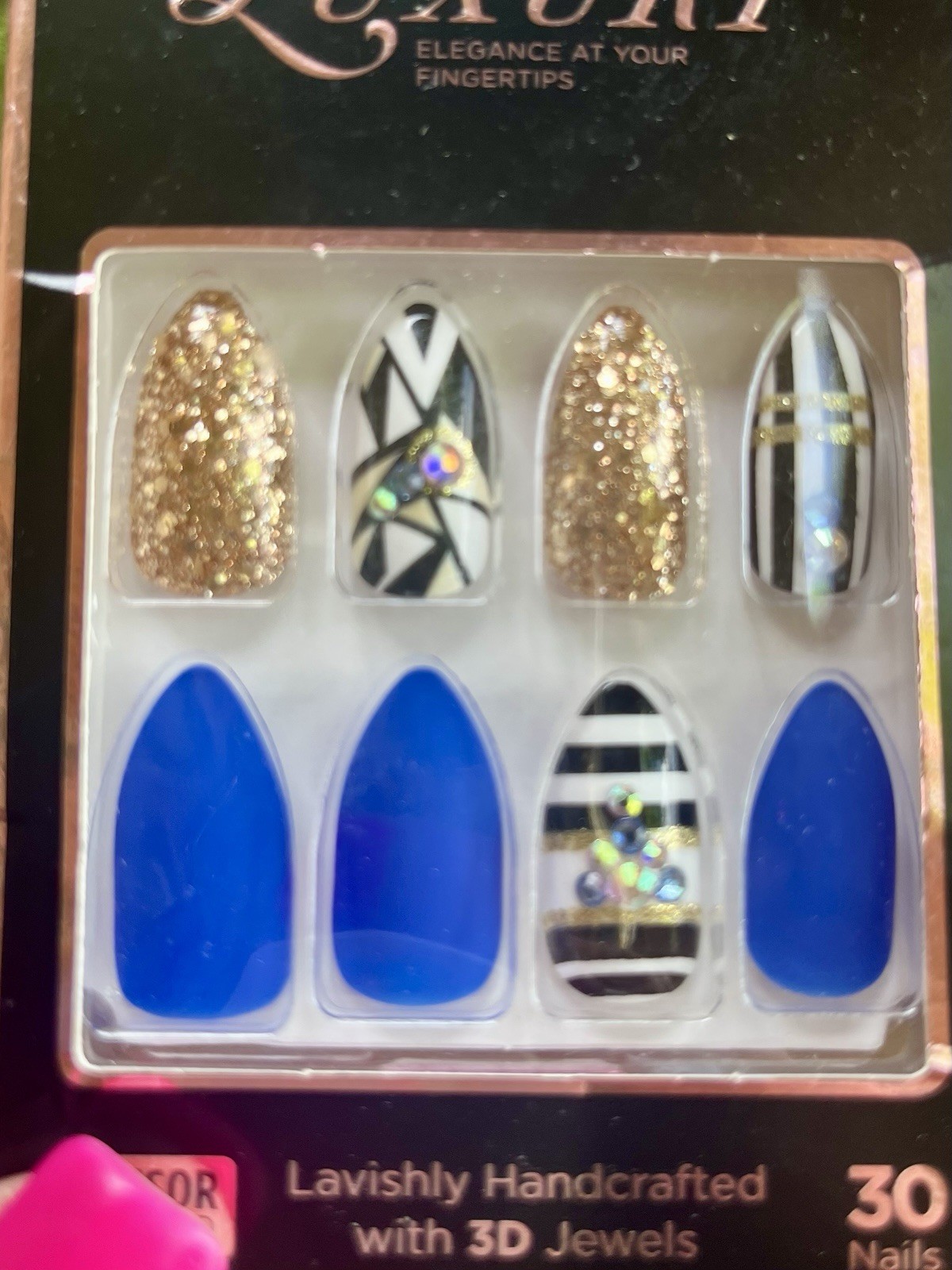 Kiss Majestic Nails & Gold Finger Luxury Nail Lot/4 NEW Packages See List
