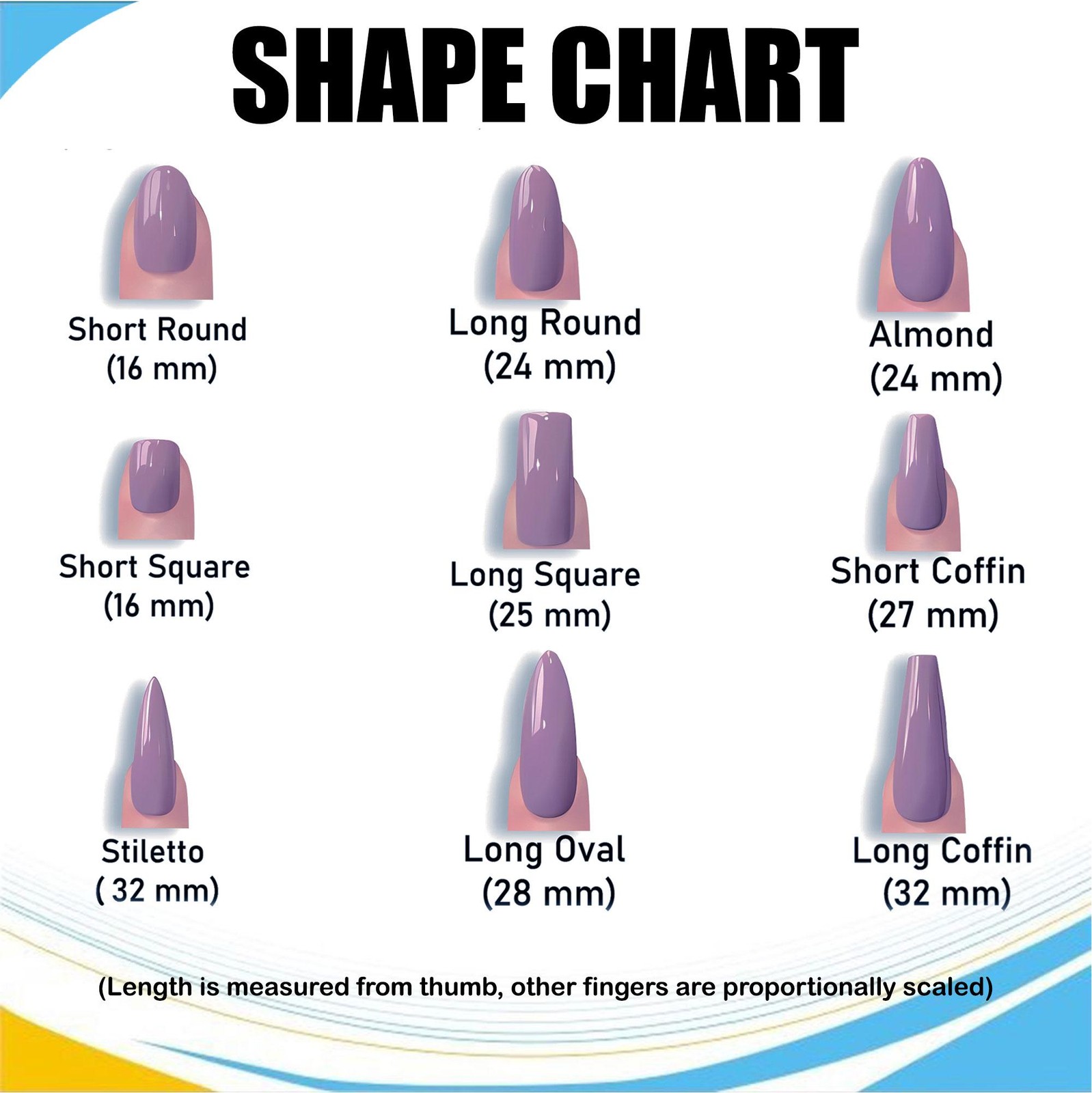 Handmade Custom Celestial Star Moon Constellation Cloud Oval Press on Nails