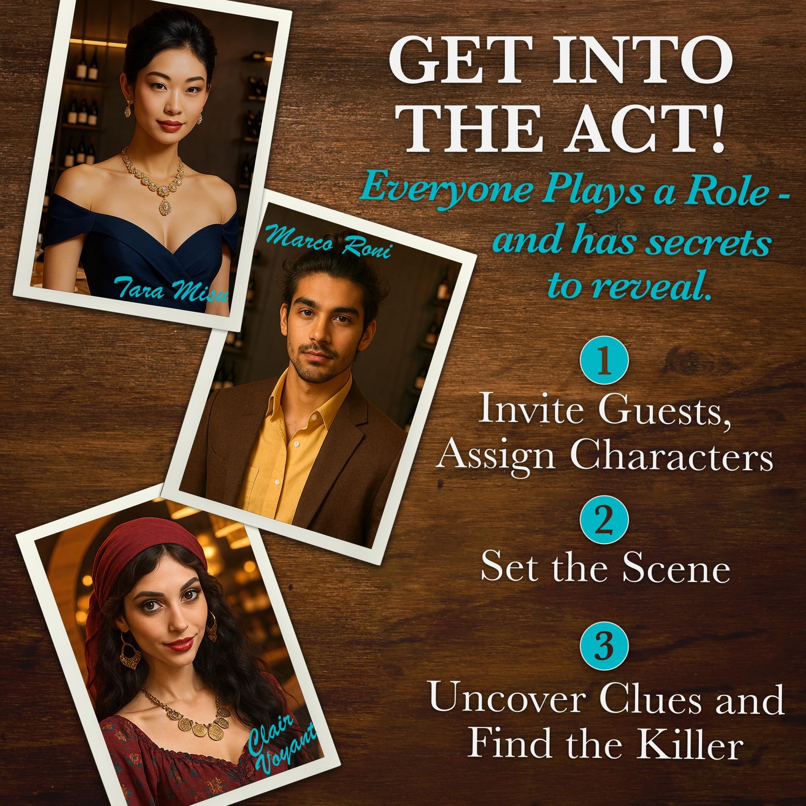 Murder Mystery Party, Pasta, Passion & Pistols – Host Your Own 1 Pack, Multi