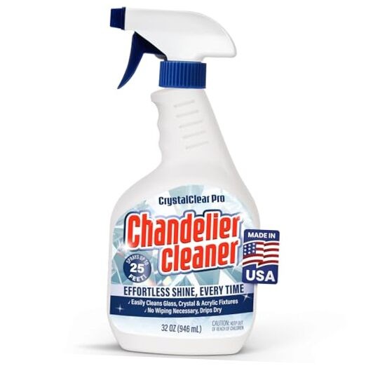 Chandelier Cleaner Drip Dry Spray – No Wipe Formula for Effortless, Streak