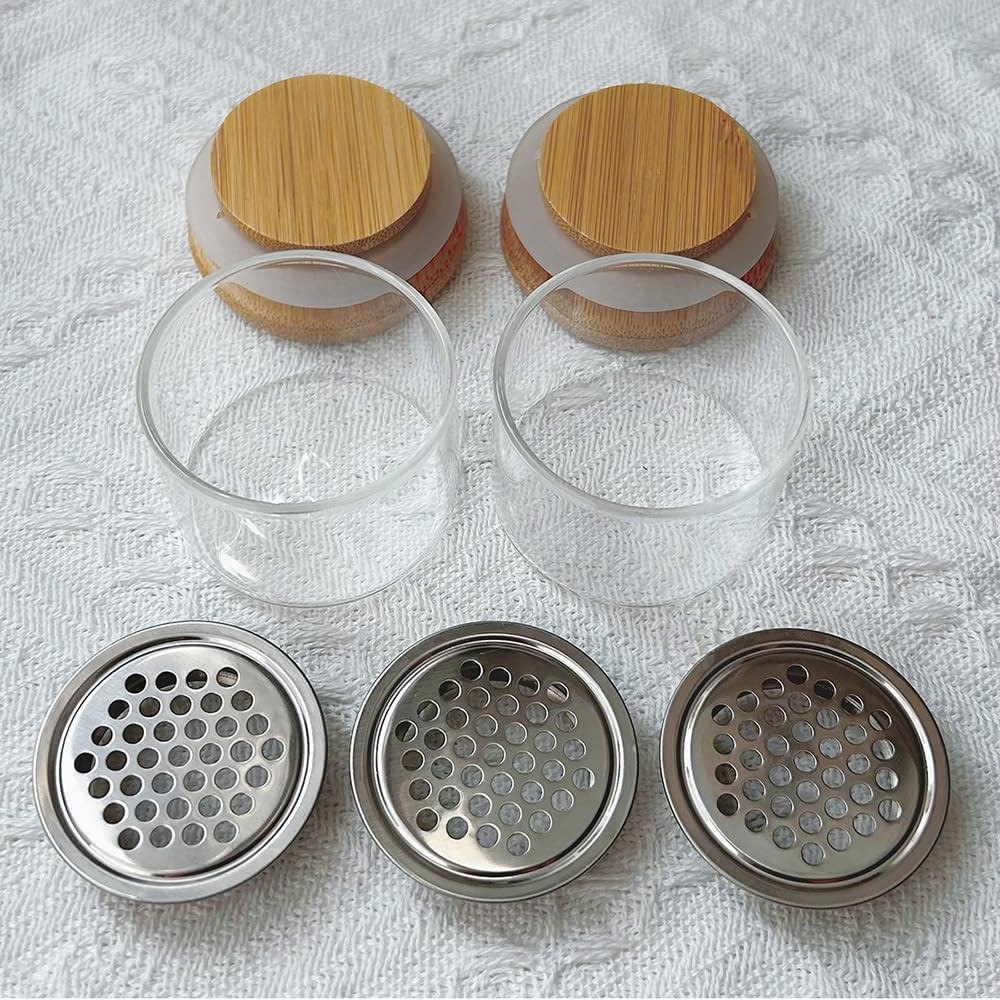 Nail Brushes Washing Cup Acrylic Nail Brush Cleaner Dappen Dish with Lid Easy…