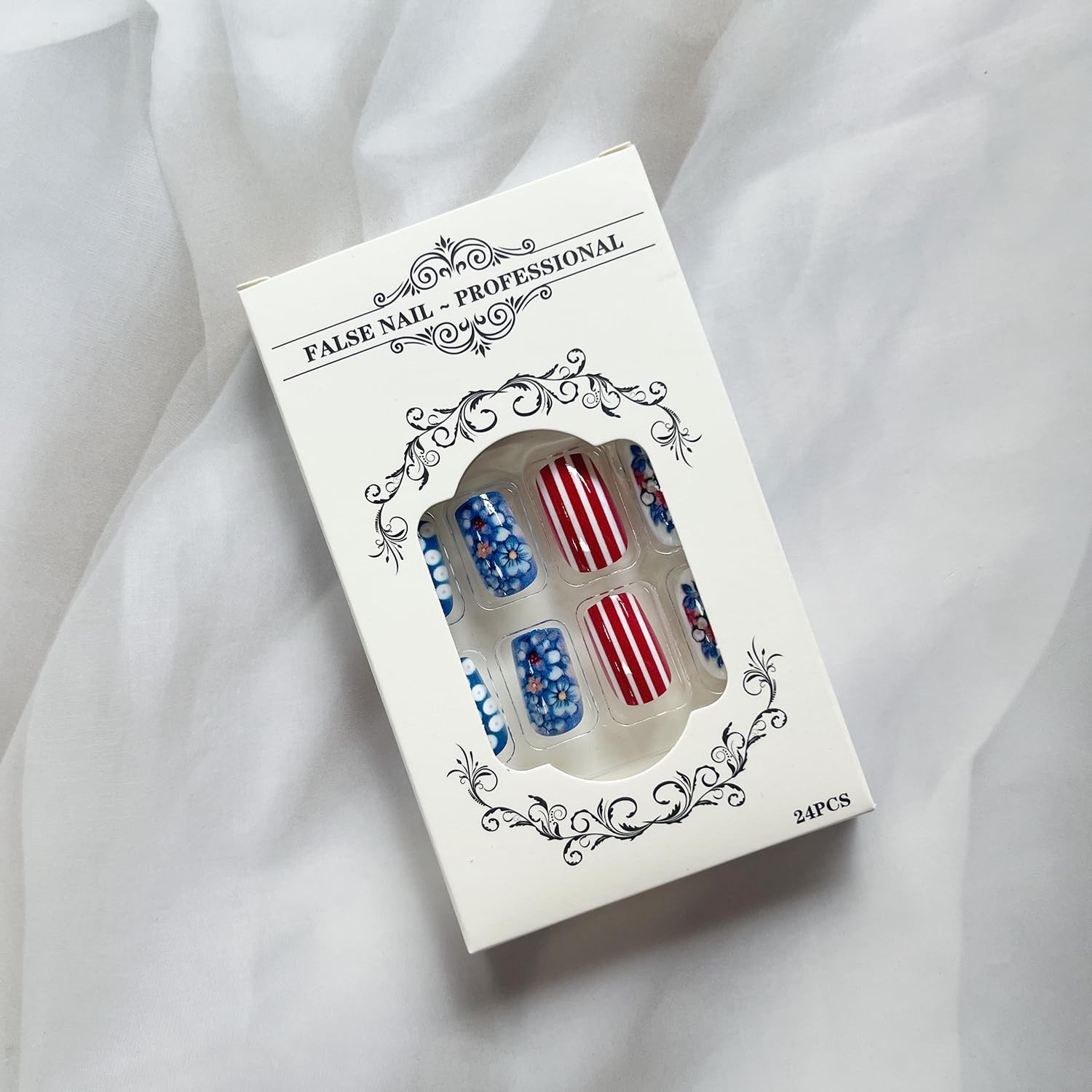 4th of July Press on Nails Medium Independence Day Fake Nails Patriotic False…
