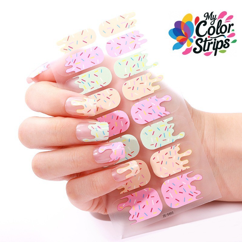 Full Size Nail Wraps Stickers Polish Look Art Flower/Sky/Love Gift Fun Nails USA