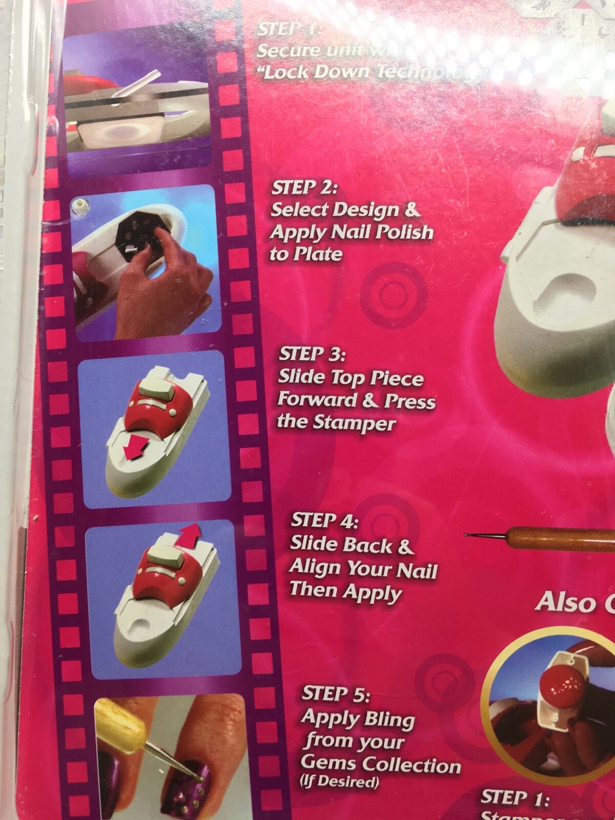 Hollywood Nails All In One Nail Art System Kit As Seen On TV (Pack of 2)