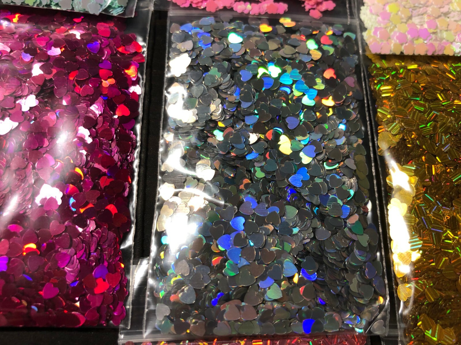 Solvent Resistant Flower/ leaf shape Glitter U Choose Color Nail Art Face Crafts