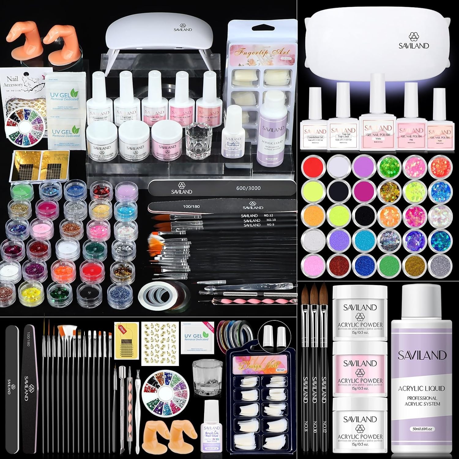Acrylic Nail Kit for Beginners with Everything: Professional Nails Kit Acrylic S