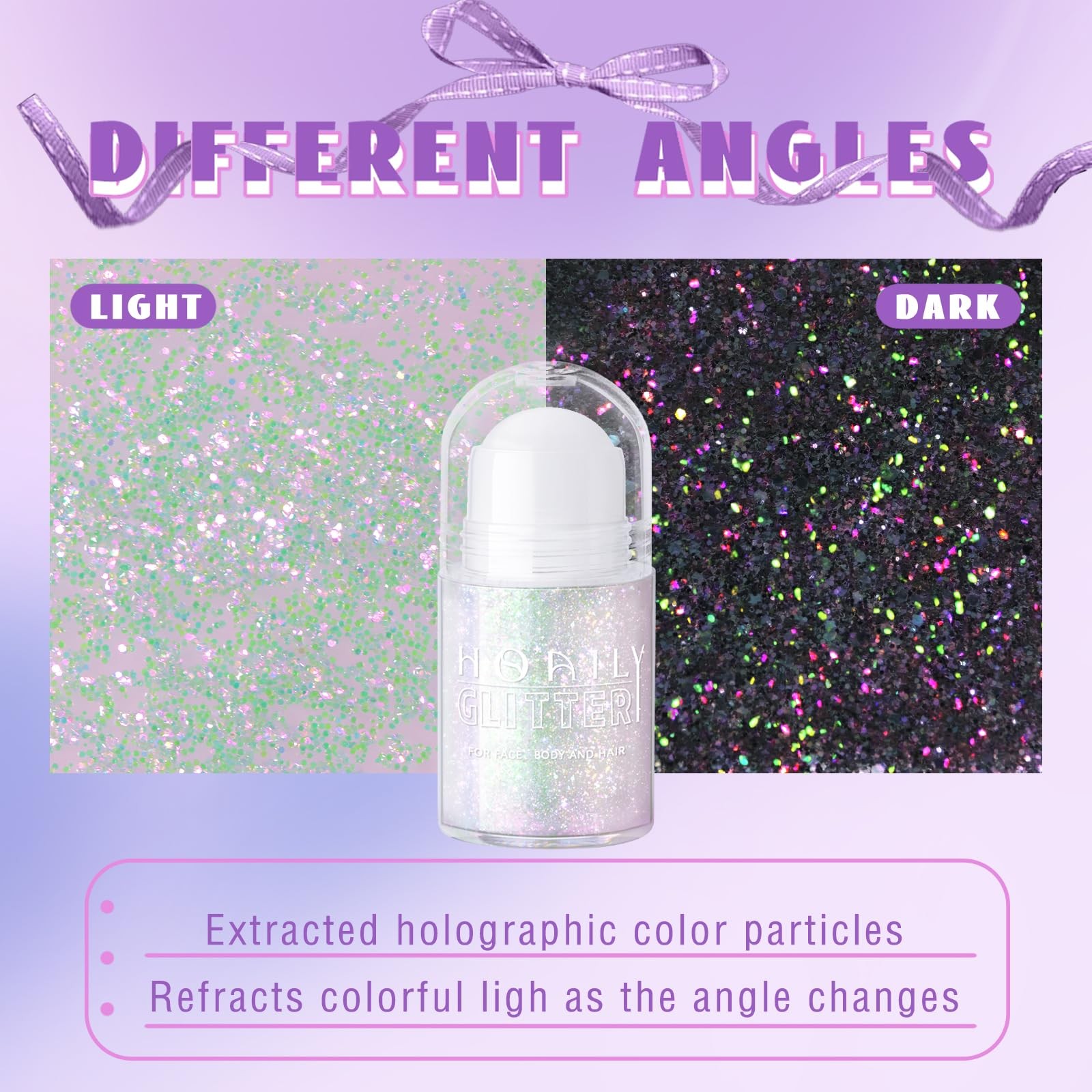 HOSAILY body glitter gel sparkling pink