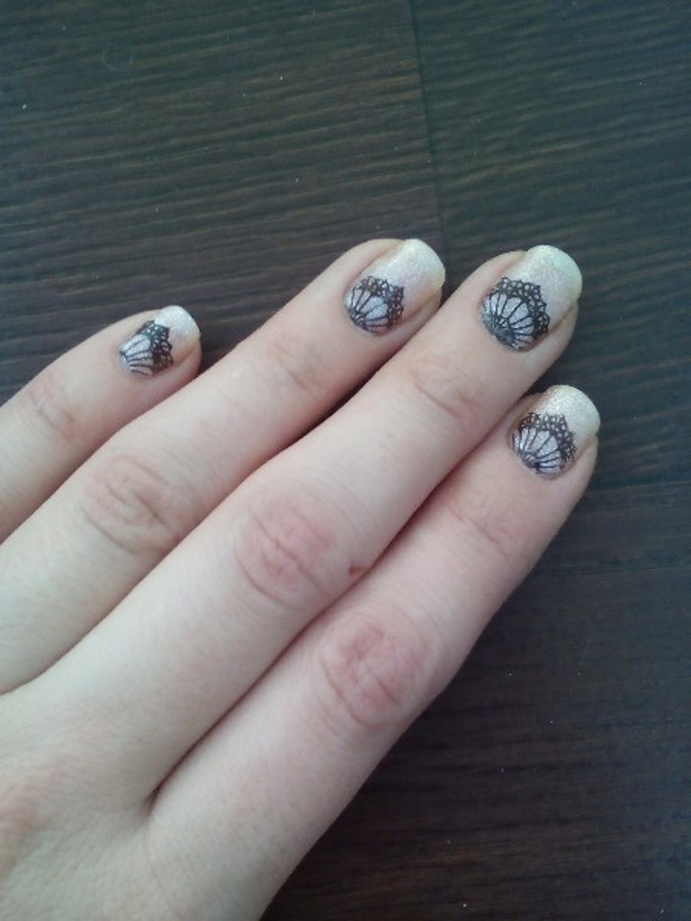 Nail Art Stamping Elegant Lace Template Image Plate BP44