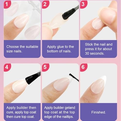 576Pcs Square Press on Nails Glossy Fake Nails Short False Nails Pure style01