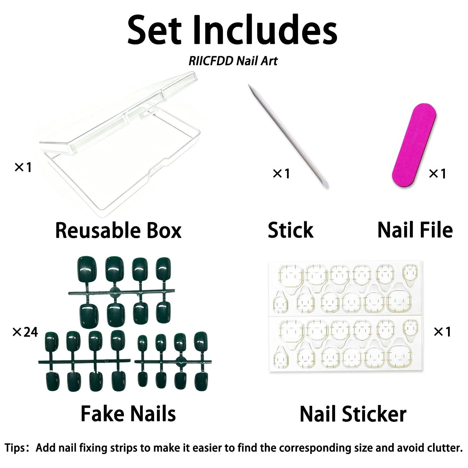 Short Square Press on Nails Solid Color Blackish Green Fake Nails | Extra Short