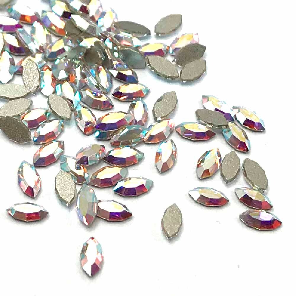 Swarovski Flatbacks No-Hotfix Rhinestones CRYSTAL AB (001 AB) “Pick Your Shape”