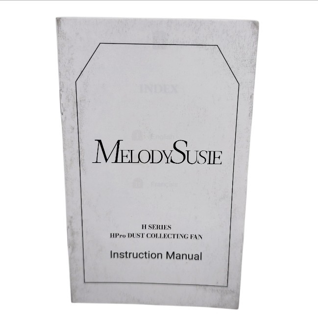 MelodySusie HPro Nail Dust Collector 3800RPM 3 Speed Portable Vacuum Fan (White)