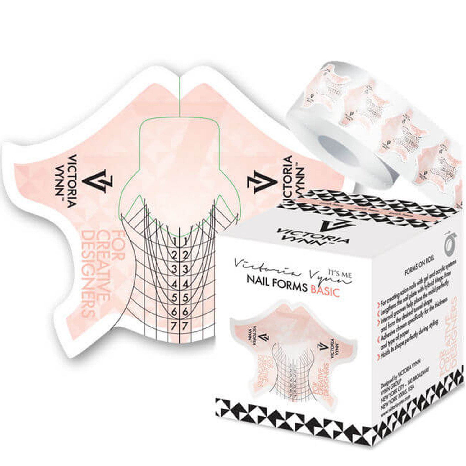 VICTORIA VYNN Nail Forms Sticker Self-adhesive Extension UV/LED Gel Acrylic Tips