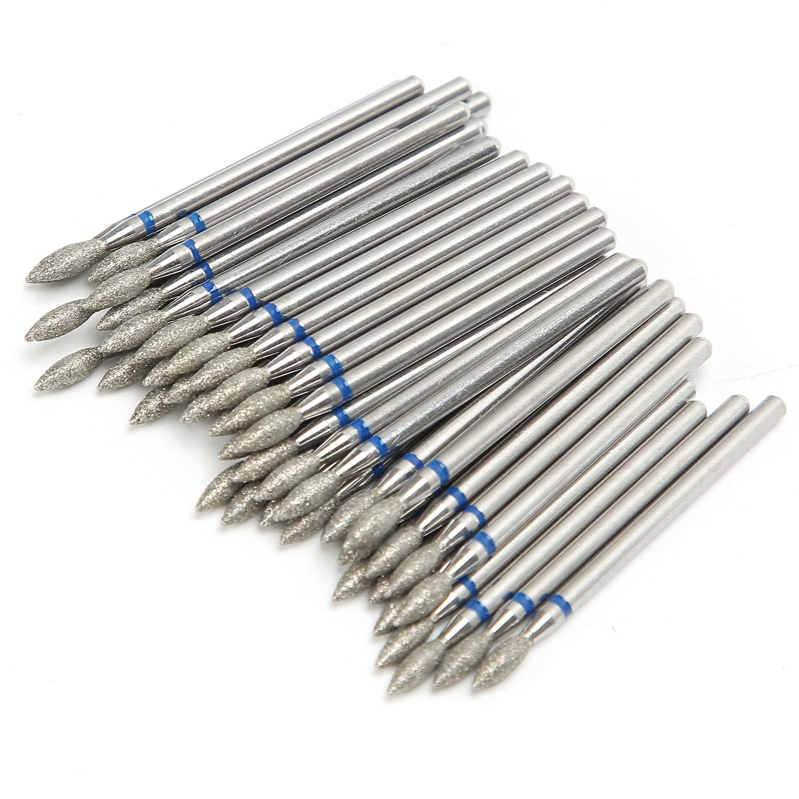 50pcs Nail Drill Bits Polishing Grind Head Manicure Tool (M-2.7mm)