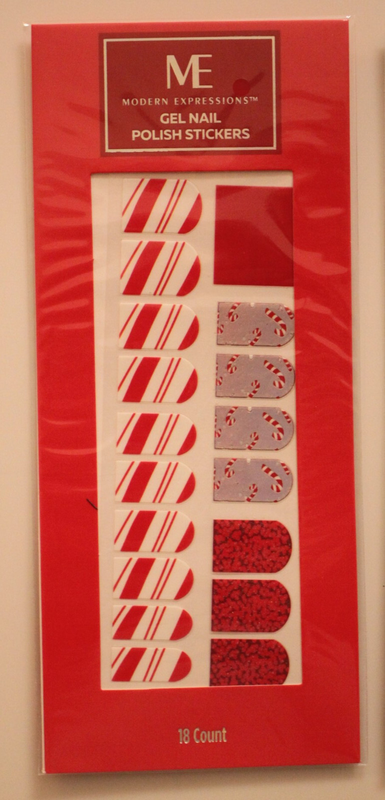 Modern Expressions (2-PACK) Christmas – Gel Nail Polish Stickers – 36 Count NWT