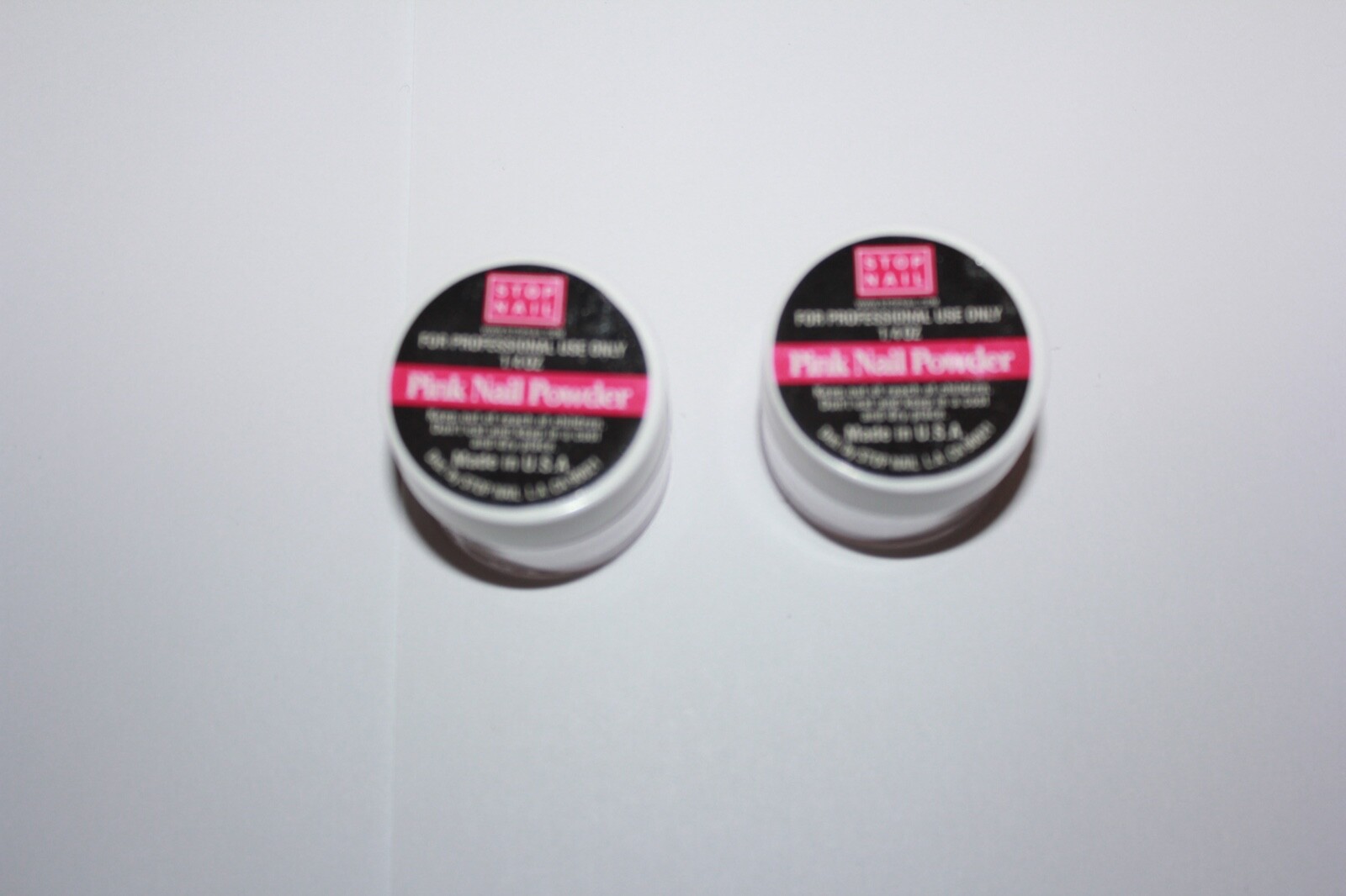 Stop Nail Pink Nail Powder 1/4 Oz Lot Of 2 Sealed
