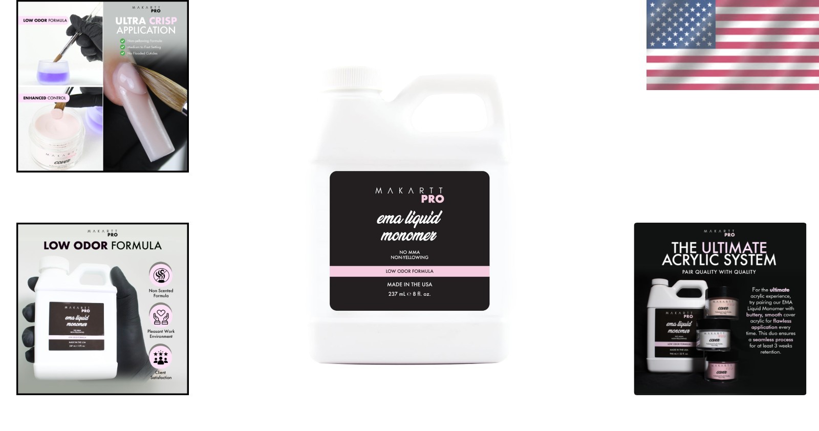 Professional-Grade Non-Yellowing Acrylic Monomer – 8 Fl Oz for Beginners