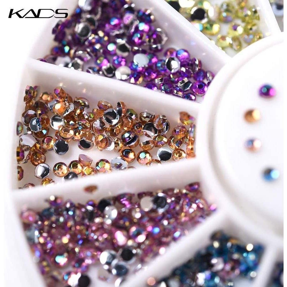 Valentine’s Day Nail Art Decorations 600 Pcs Crystal Glitters Rhinestones
