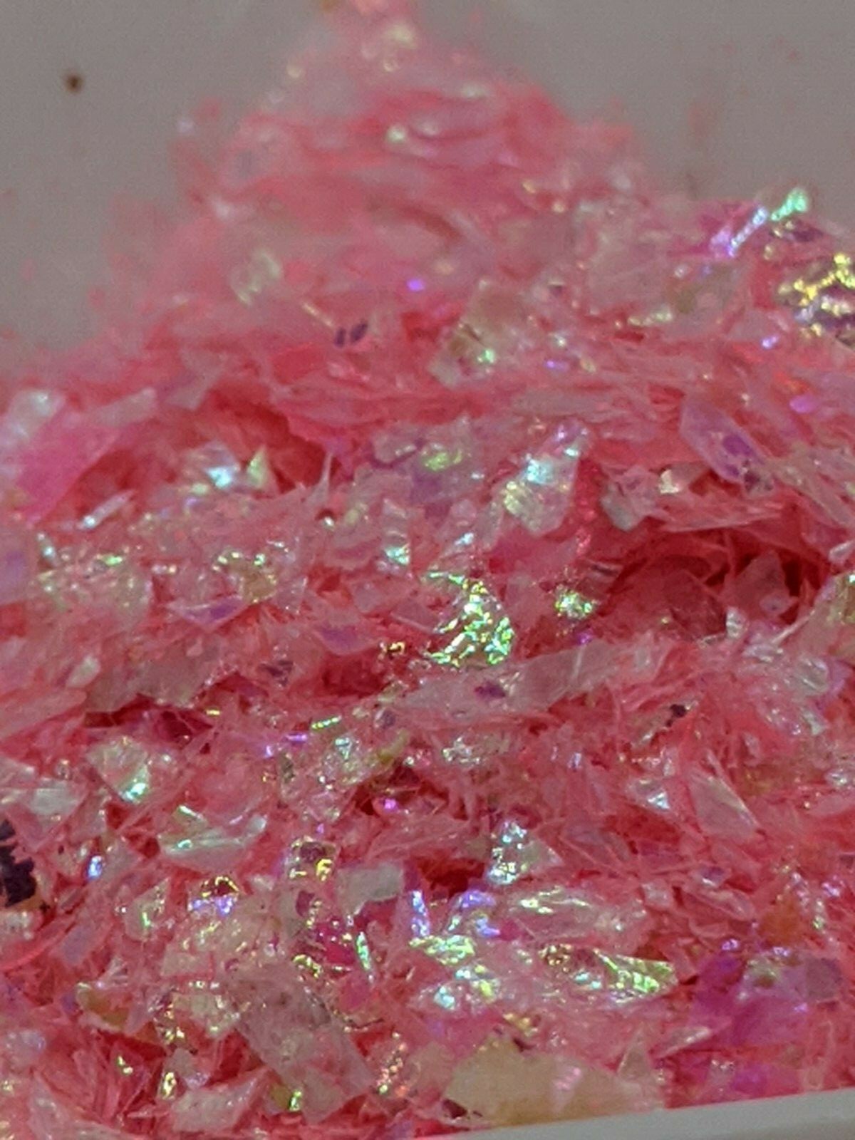 Mylar Shards/flakes, 6 Colours, Nail Art Embellishment, Glitter, UK Seller.