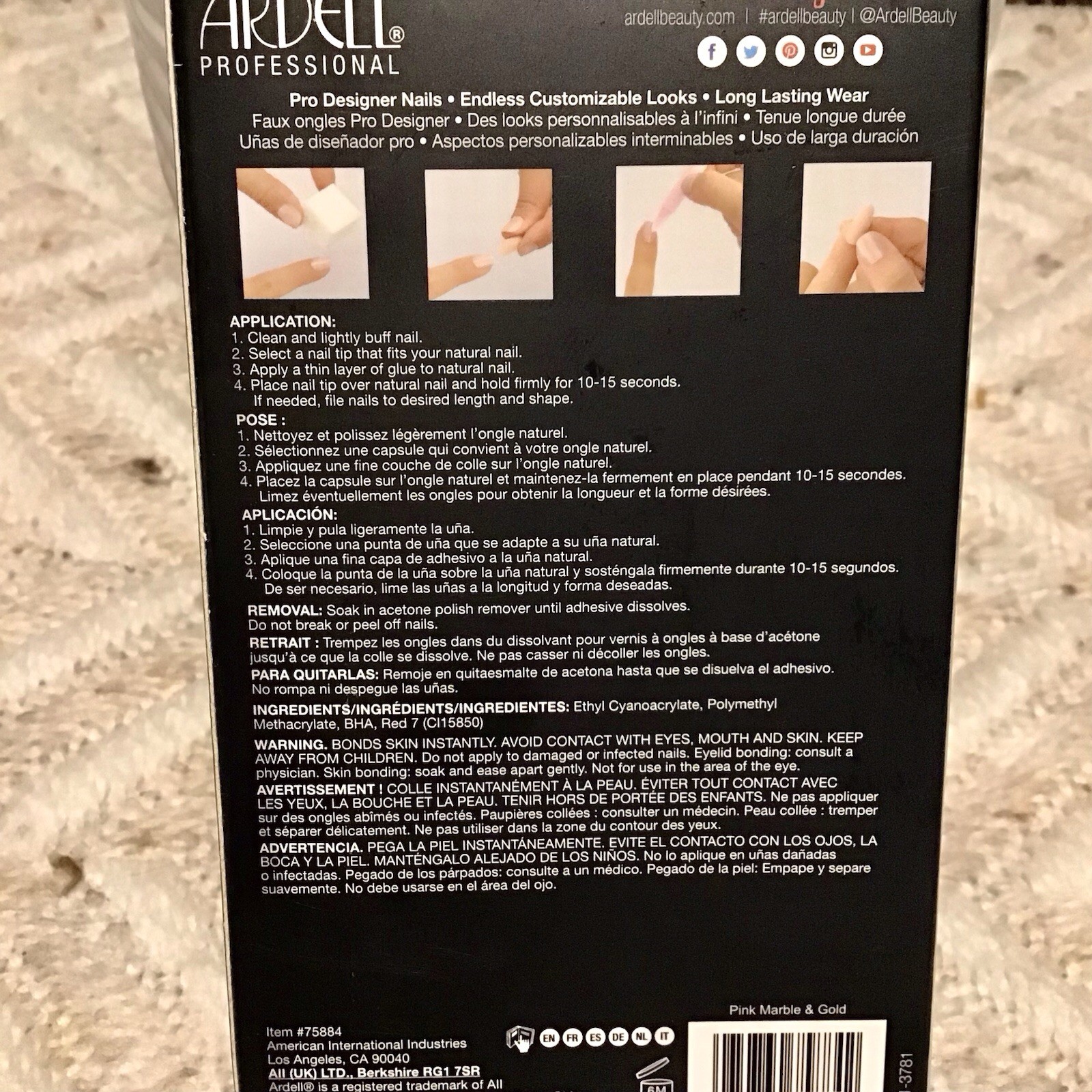 NIB Ardell Nail Addict Premium – 24 Nails
