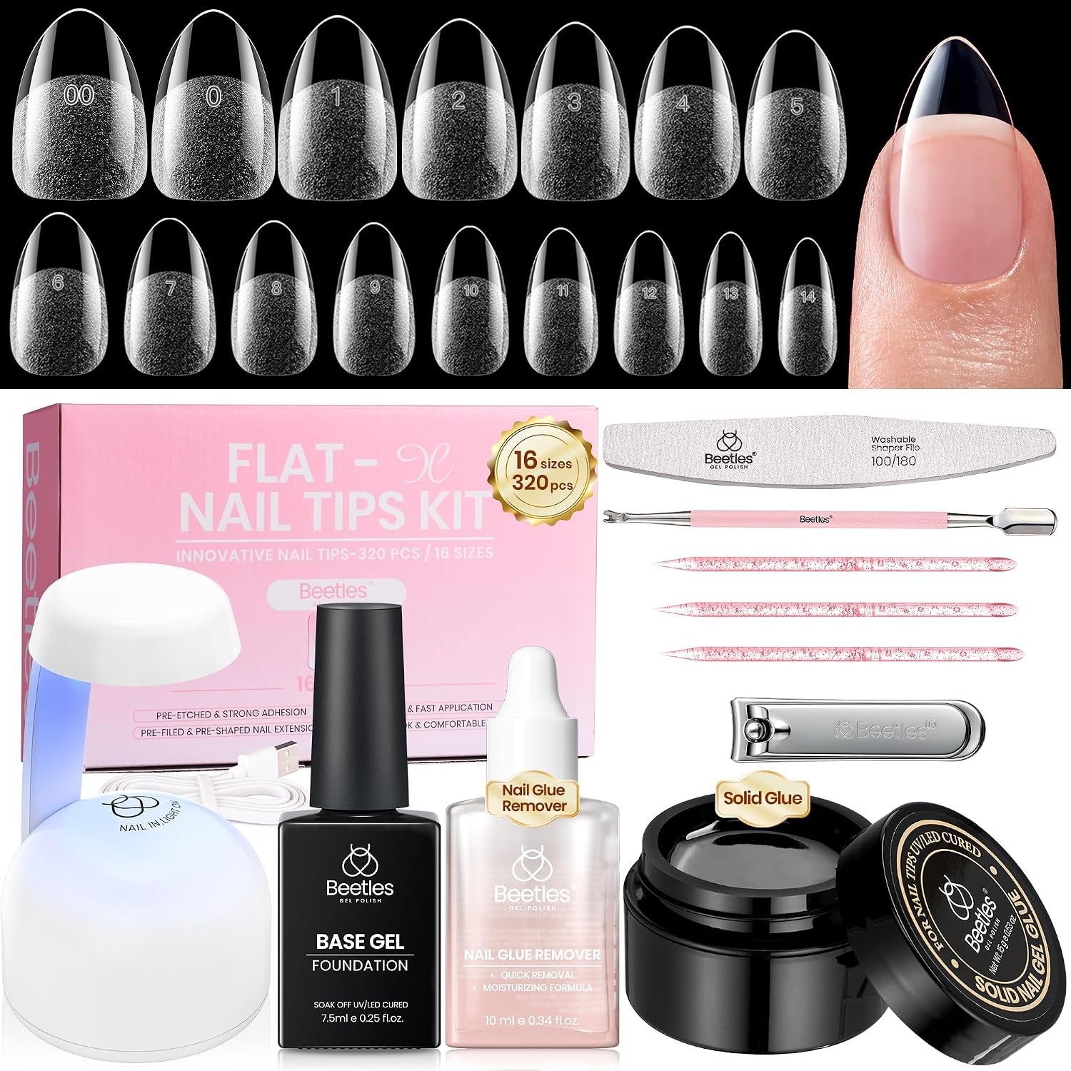 Beetles Hema Free Nail Glue Gel, 10Ml TPO Free UV Nail Glue | Super Strong for A