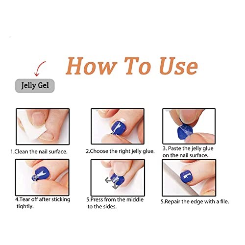 Nude Press on Toenails Short Square Fake Toe Nails Gold French Tip Style11
