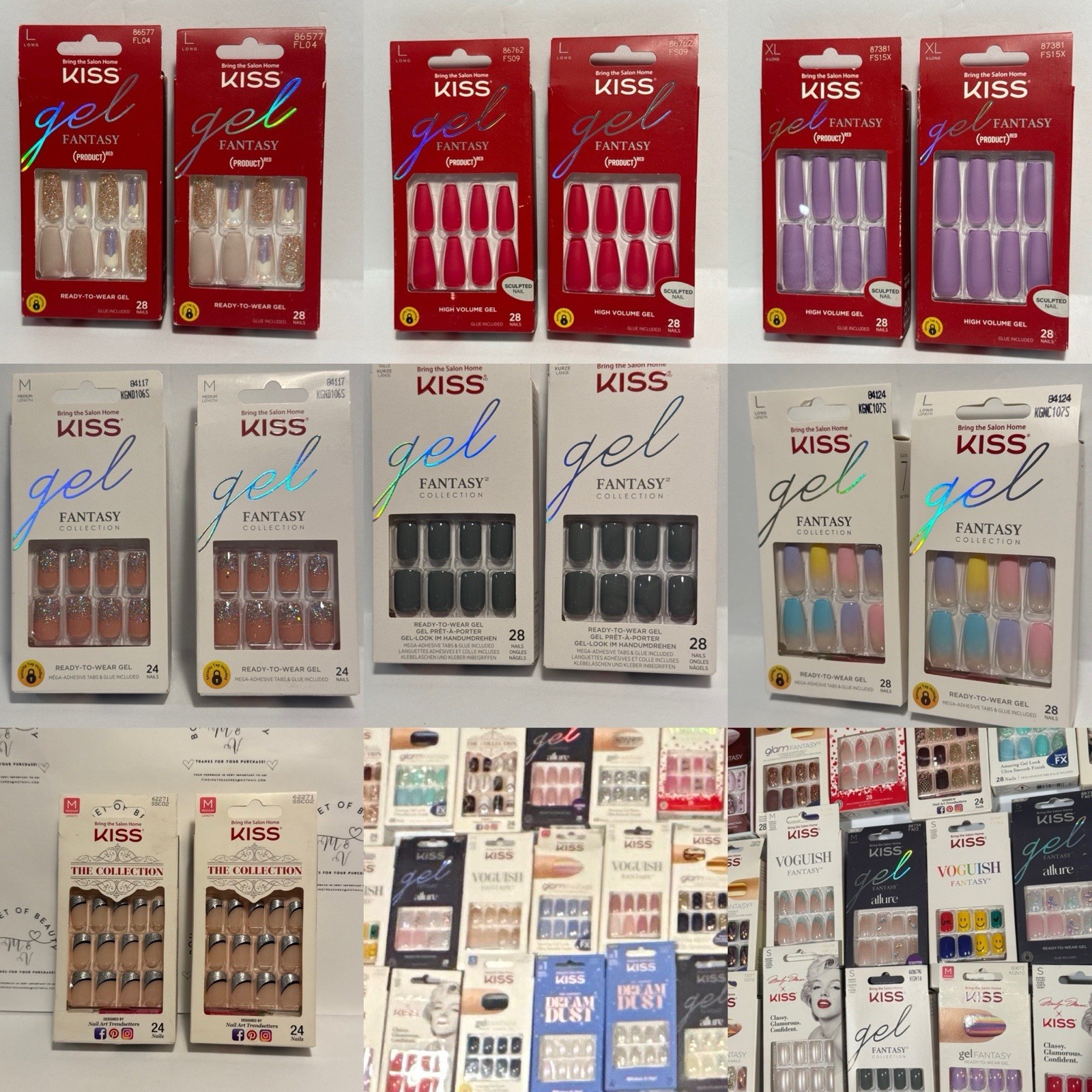 20,50,100~Kiss Nails,ImPress,PressOn,Acrylic,Fantasy,Voguish,Classy,*YOU CHOOSE*