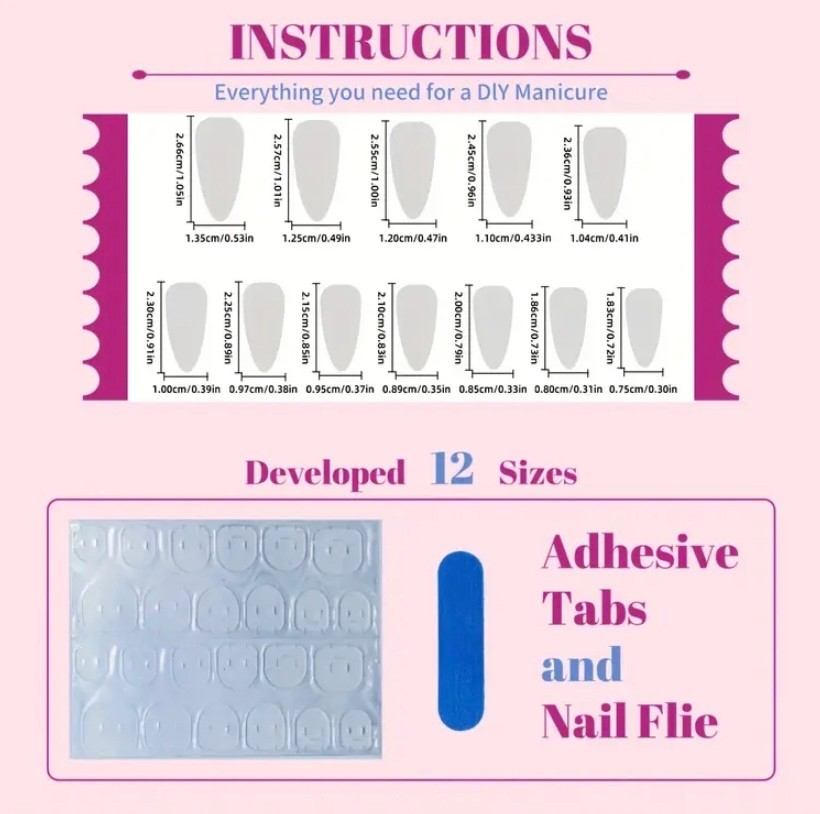 Elegant white and gold press on nails