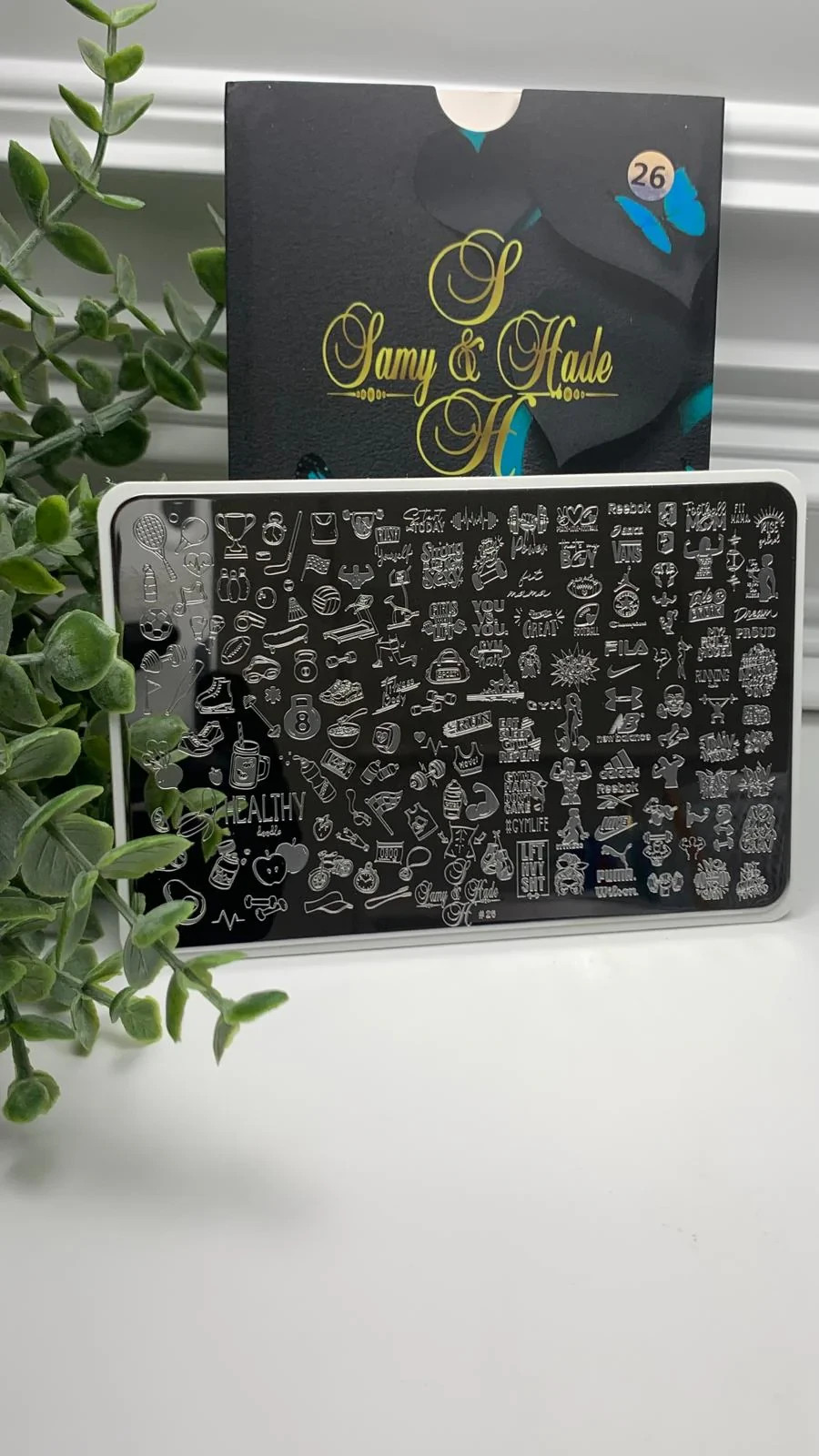 Samy & Hade Exercise Nail Stamping Plate – XL Size