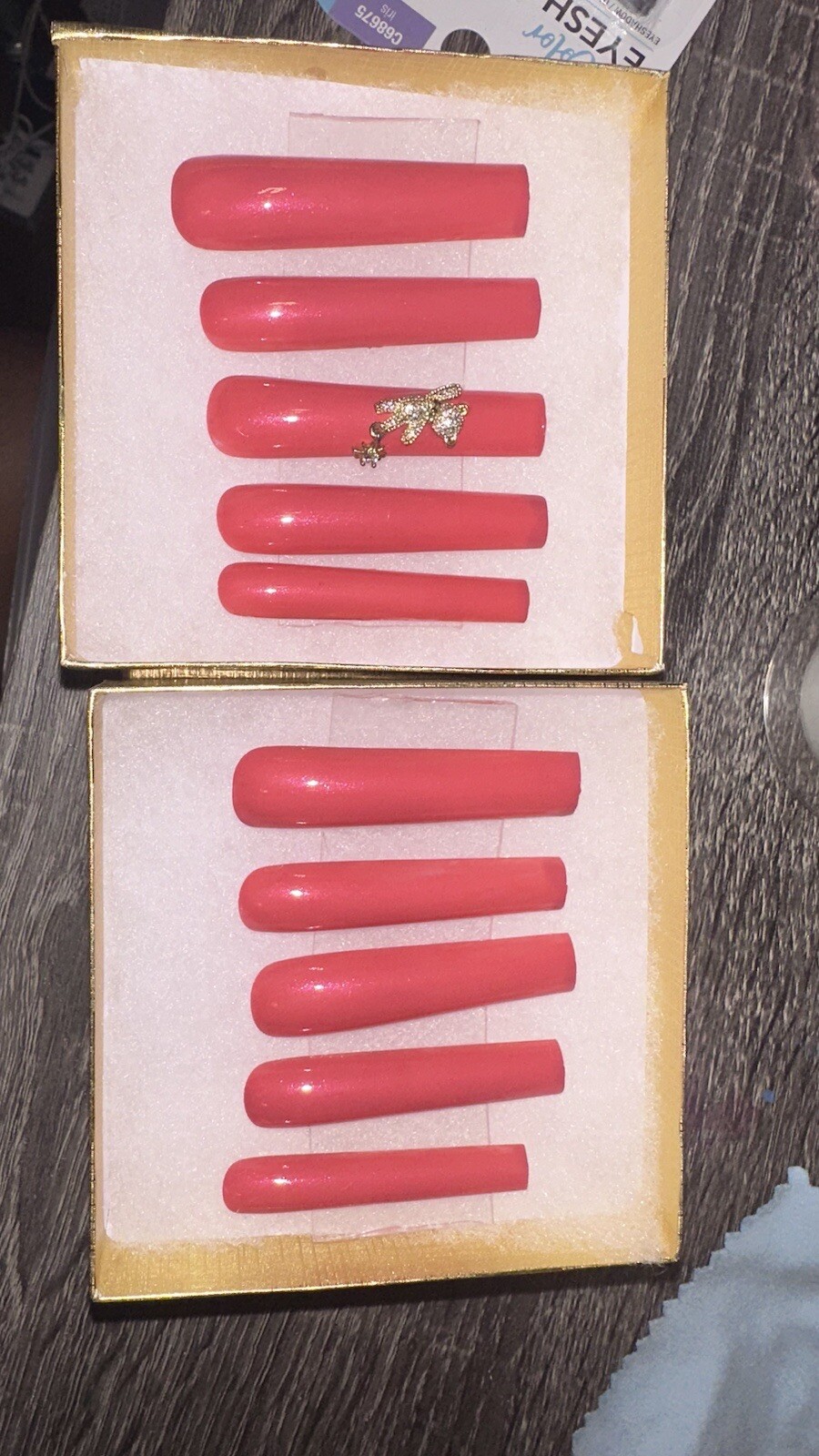 Handmade Custom GELX press on Nails Extra Long Square Peach Burnt Orange