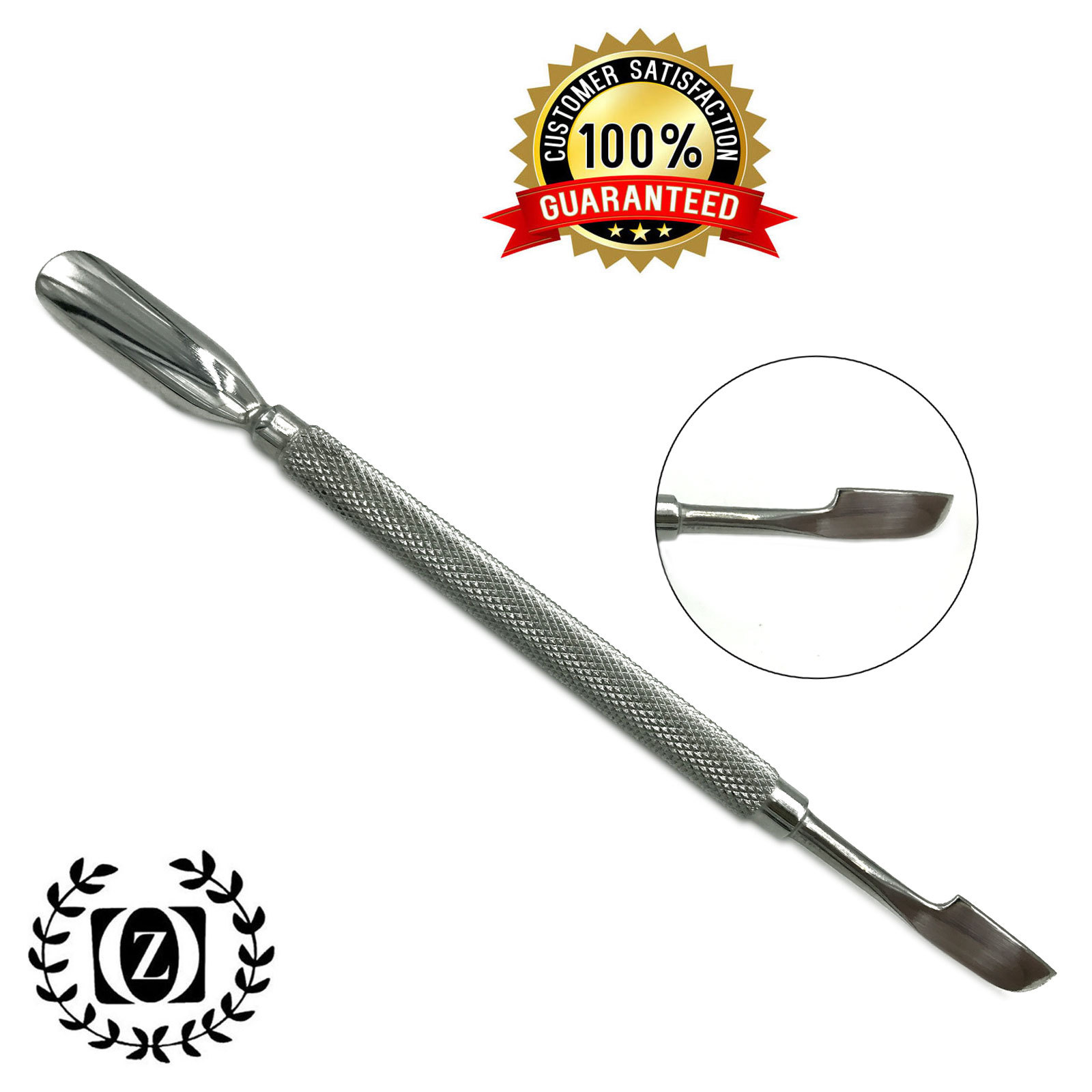STAINLESS STEEL 3 PC SET MANICURE PEDICURE NAIL CARE TOOLS SPOON CUTICLE PUSHER