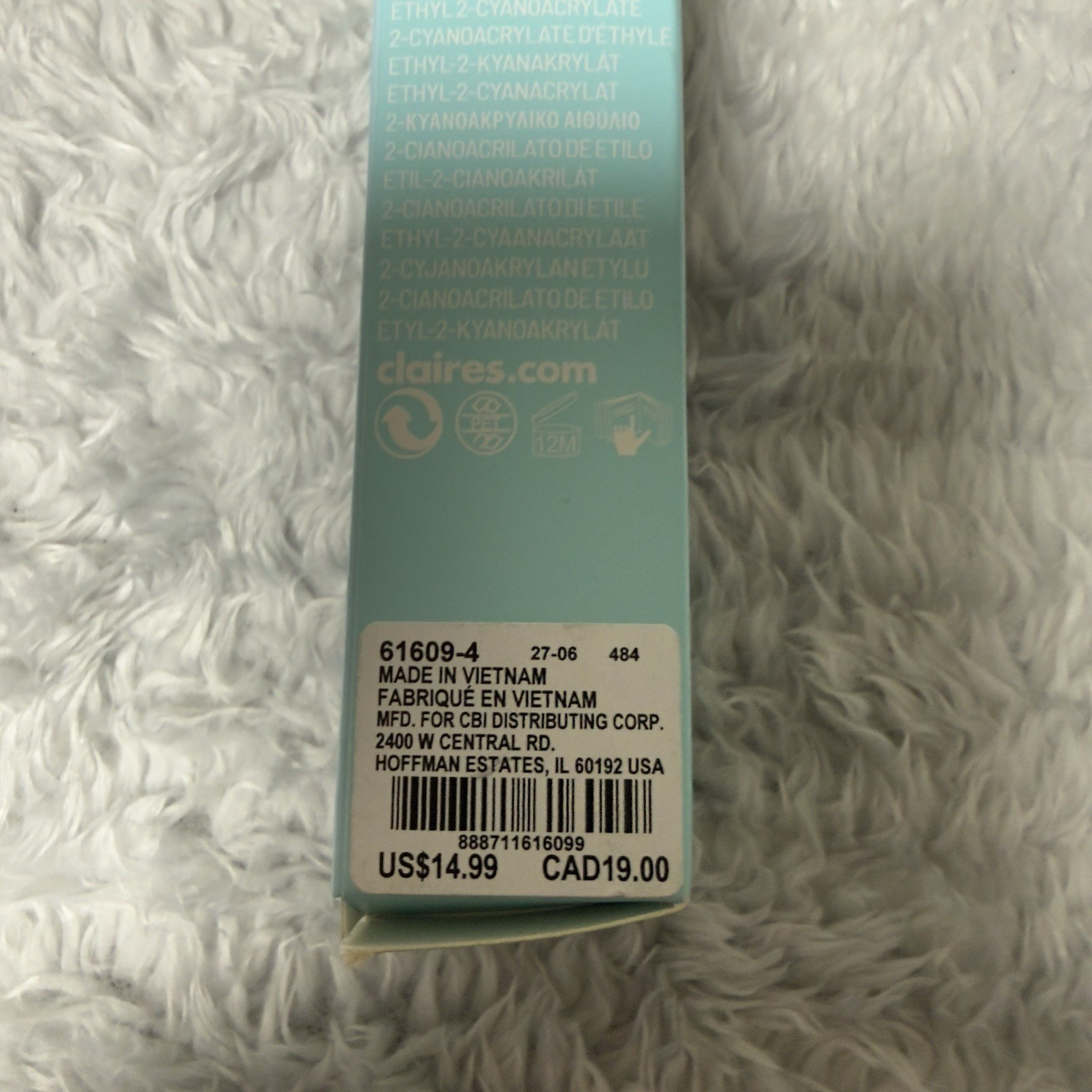 Claire’s Faux Nails 3 Packs 24 Nails per Pack Glue On