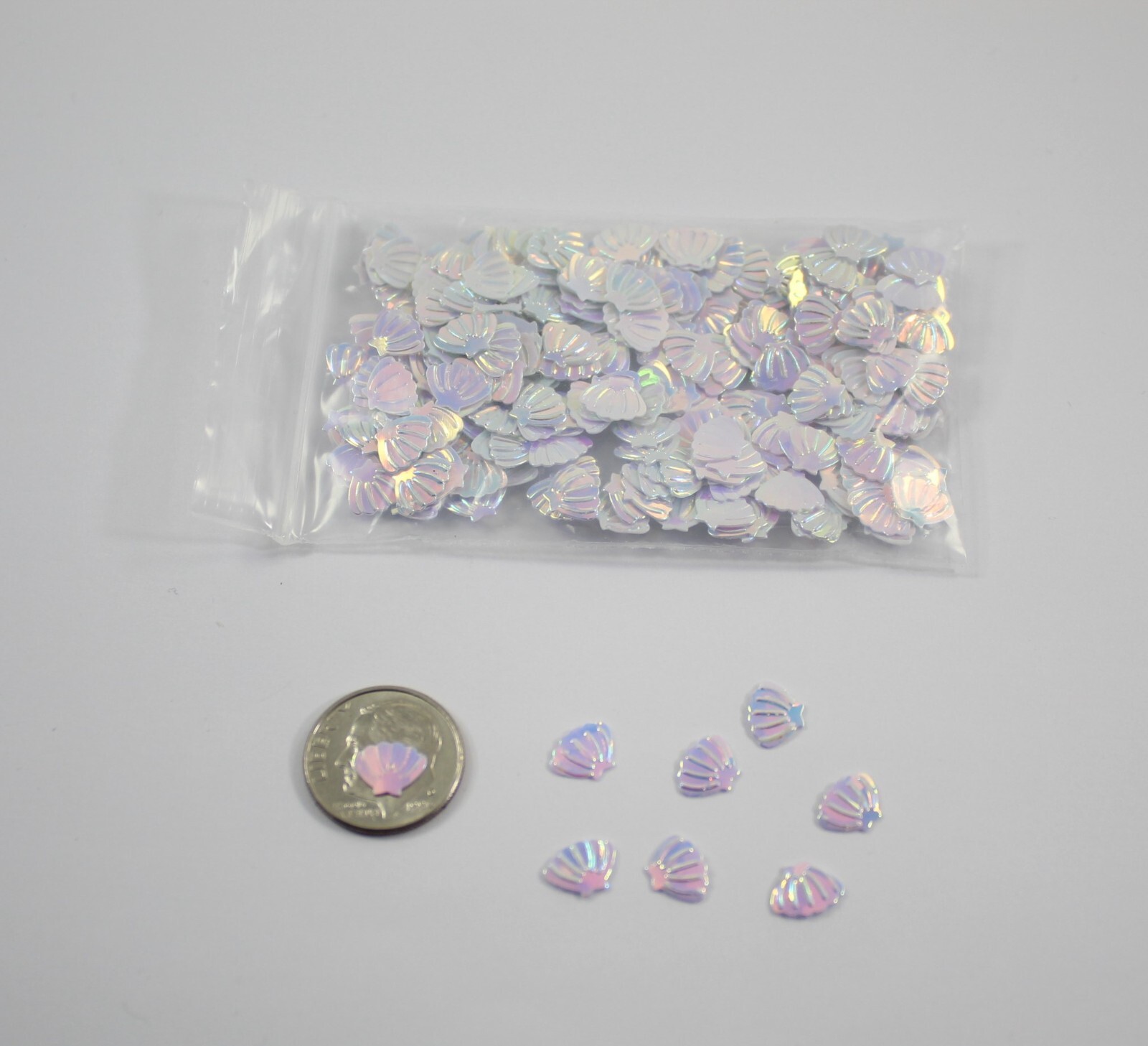 Sea Shell Shaped Solvent Resistant Glitter For Nails-Resin-Tumblers-Art-Crafts