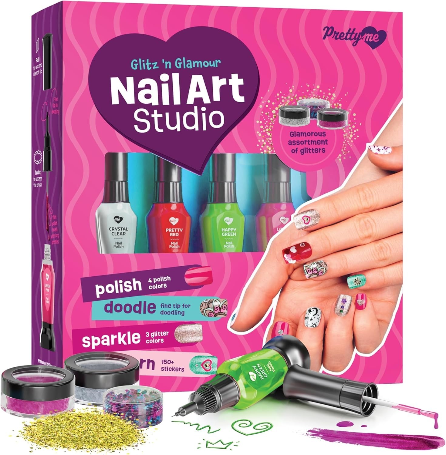 Nail Art Studio for Girls – Nail Polish Kit for Kids Ages 7-12 Years Old – Girl
