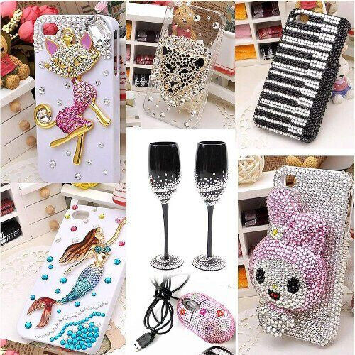 900pcs Multicolour Self-Adhesive Face Gems ? Reusable Rhinestone Stickers