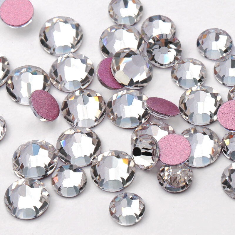 1440pcs Glitter Flatback Rhinestones Glass Crystal Gems For Nails Makeup Clothes