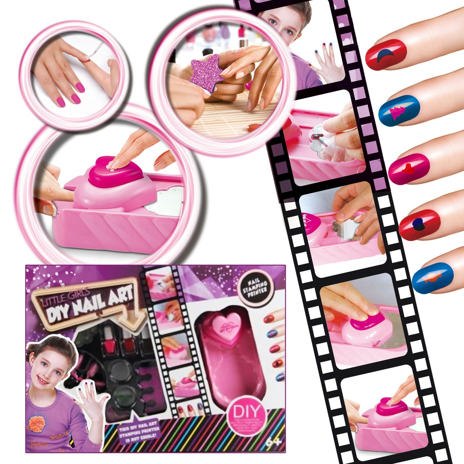 Nail Art Kit kids DIY you nail set