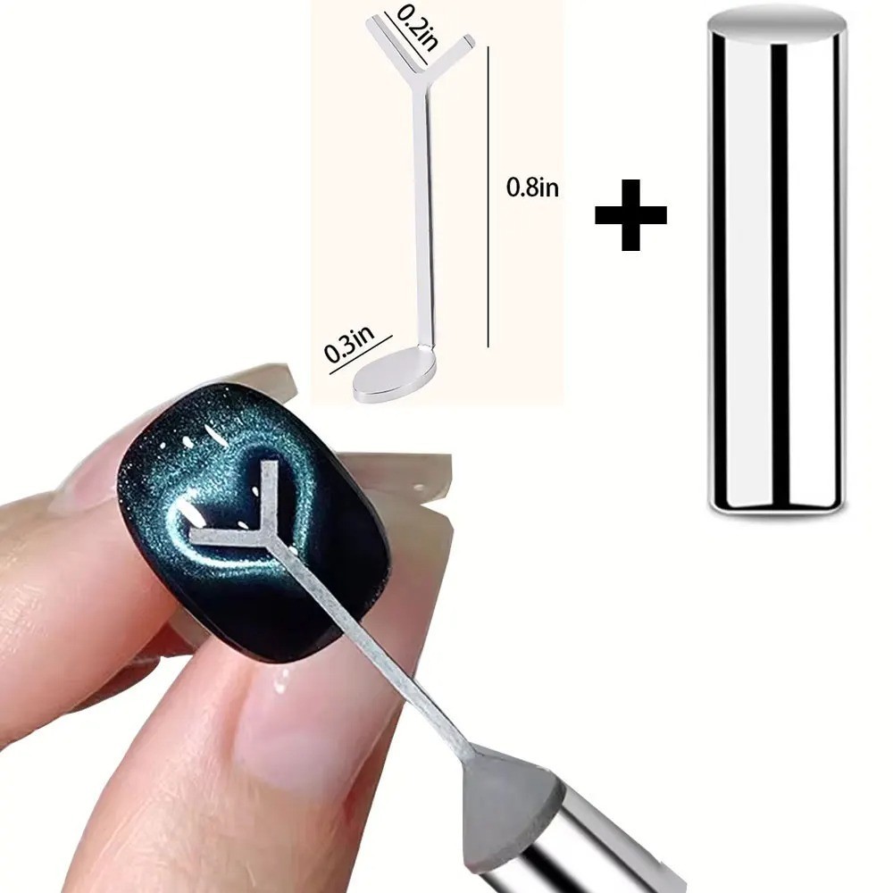 Magnetic Cat Eye Nail Pen 3-in-1 Gel Polish Magnet Stick 130mm Strong