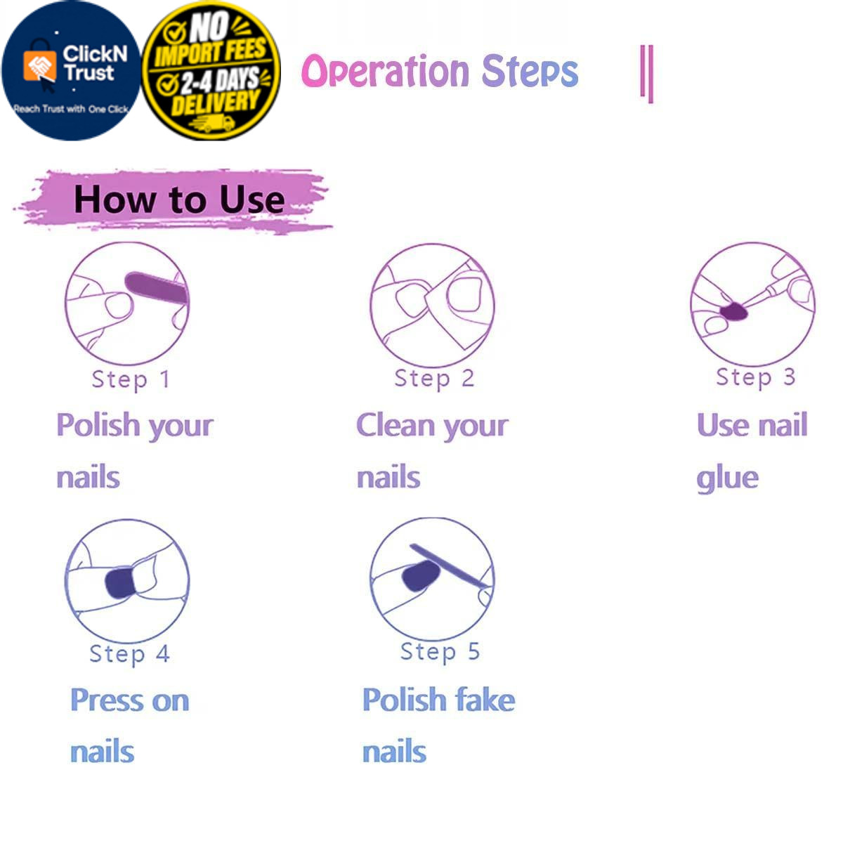 ANDGING Nude Press on Nails Short Oval Pink Fake Nail with 26 Piece Set